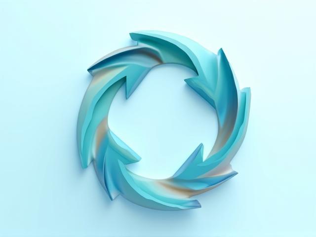 Ilustración de un proceso de consultoría con etapas circulares